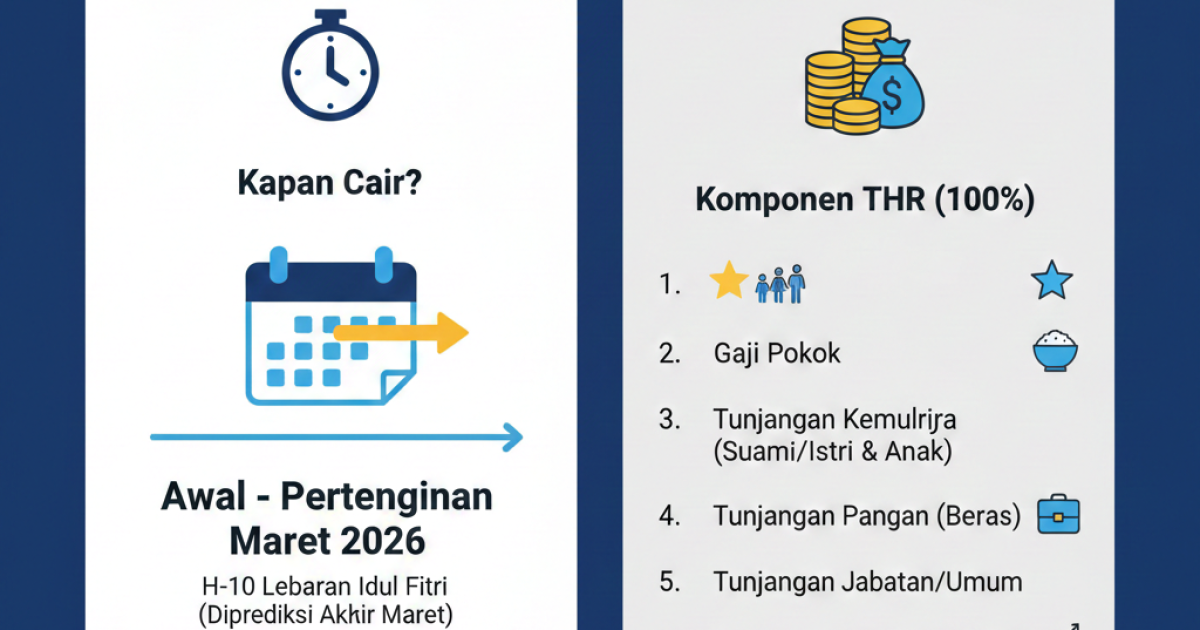 THR PNS 2026 Cair Kapan? Berikut Jadwal, Komponen, dan Cara Menghitungnya