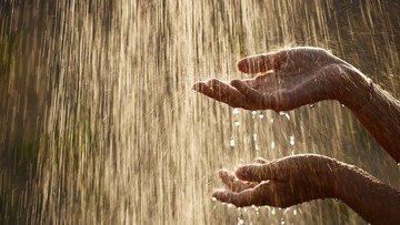 Ilustrasi hujan. Foto: Getty Images/skynesher