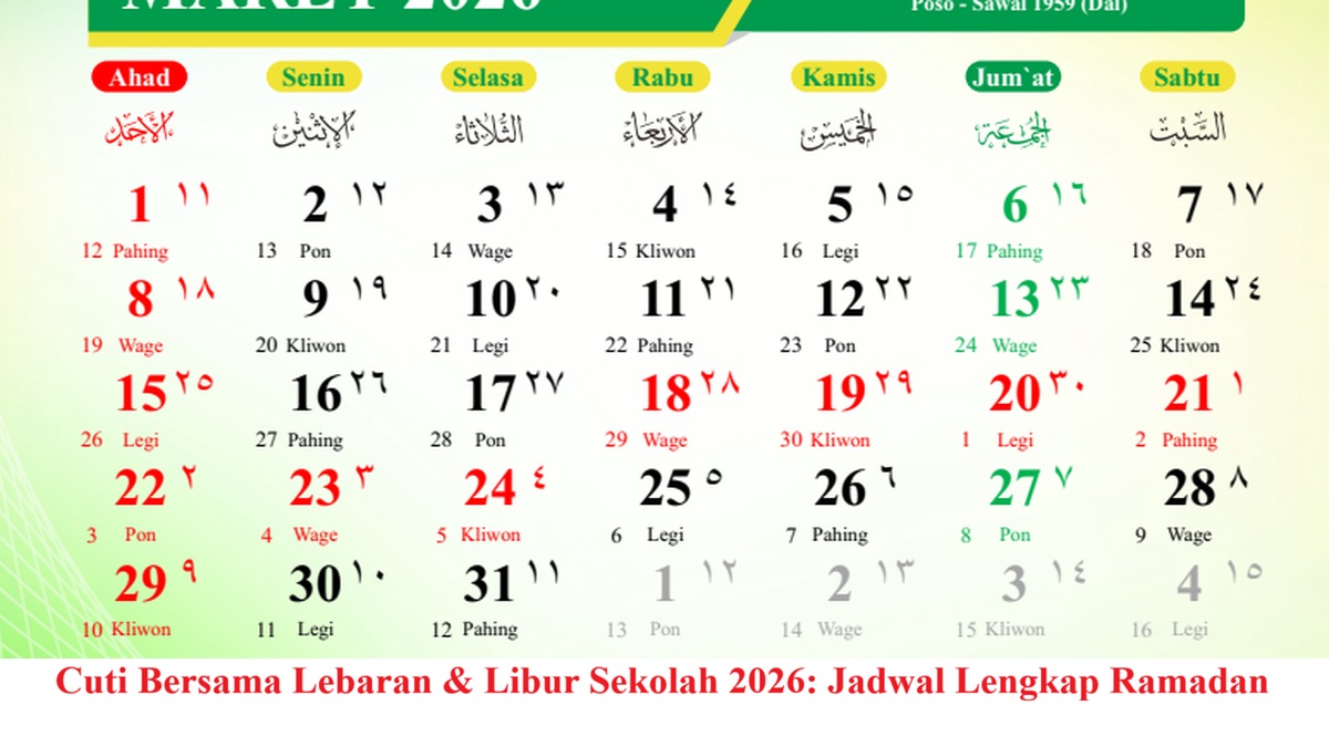 Siswa Sekolah Bakal Libur 24 Hari Saat Lebaran 2026, Simak Jadwal Resminya