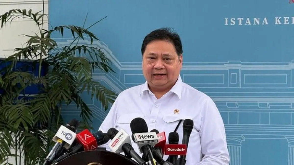 Foto: Menko Perekonomian Airlangga Hartarto (Eva/detikcom)