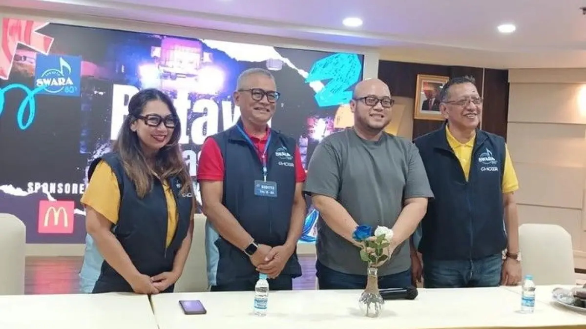 (Foto: Febriyantino Nur Pratama/detikcom) Konferensi pers peluncuran master song terbaru berjudul Betawi Mash Up oleh komunitas paduan suara Swara Jakarta '80s (SJ'80s), di Gedung BPH Migas, Mampang Tendean, Jakarta Selatan, Minggu (8/3/2026).