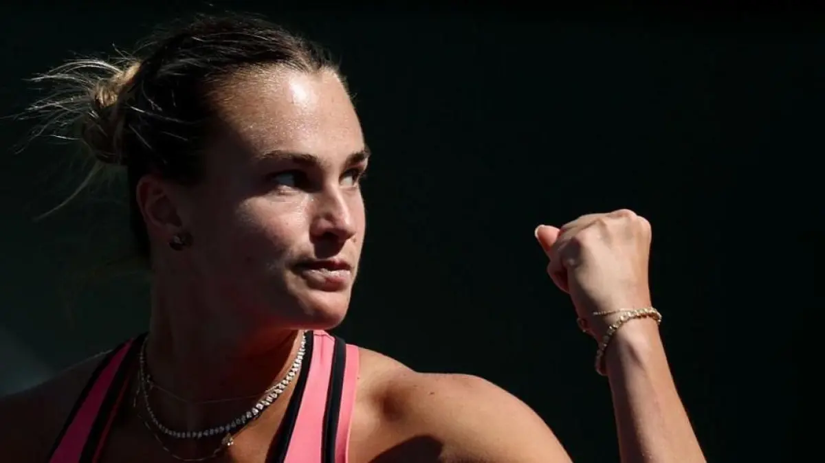 Caption gambar, Aryna Sabalenka menggambarkan dirinya