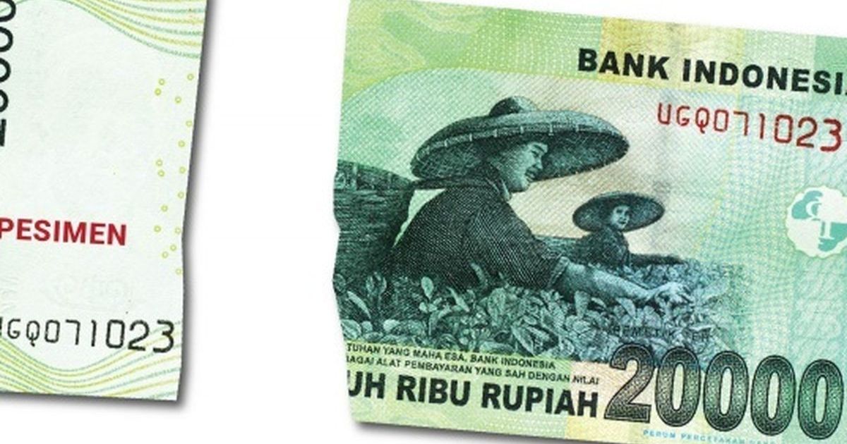 Ilustrasi Uang Kertas Rusak (Dok Bank Indonesia via Kompas.com)