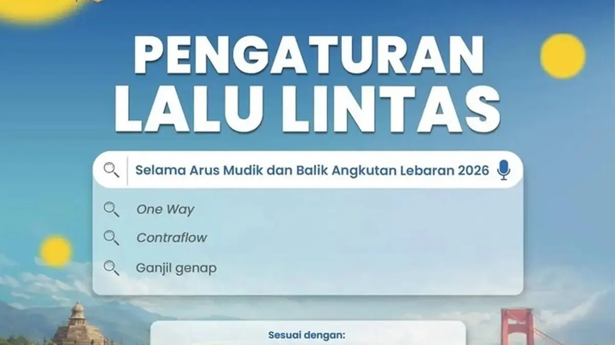 Sistem ganjil genap dan one way di arus mudik-arus balik Lebaran 2026