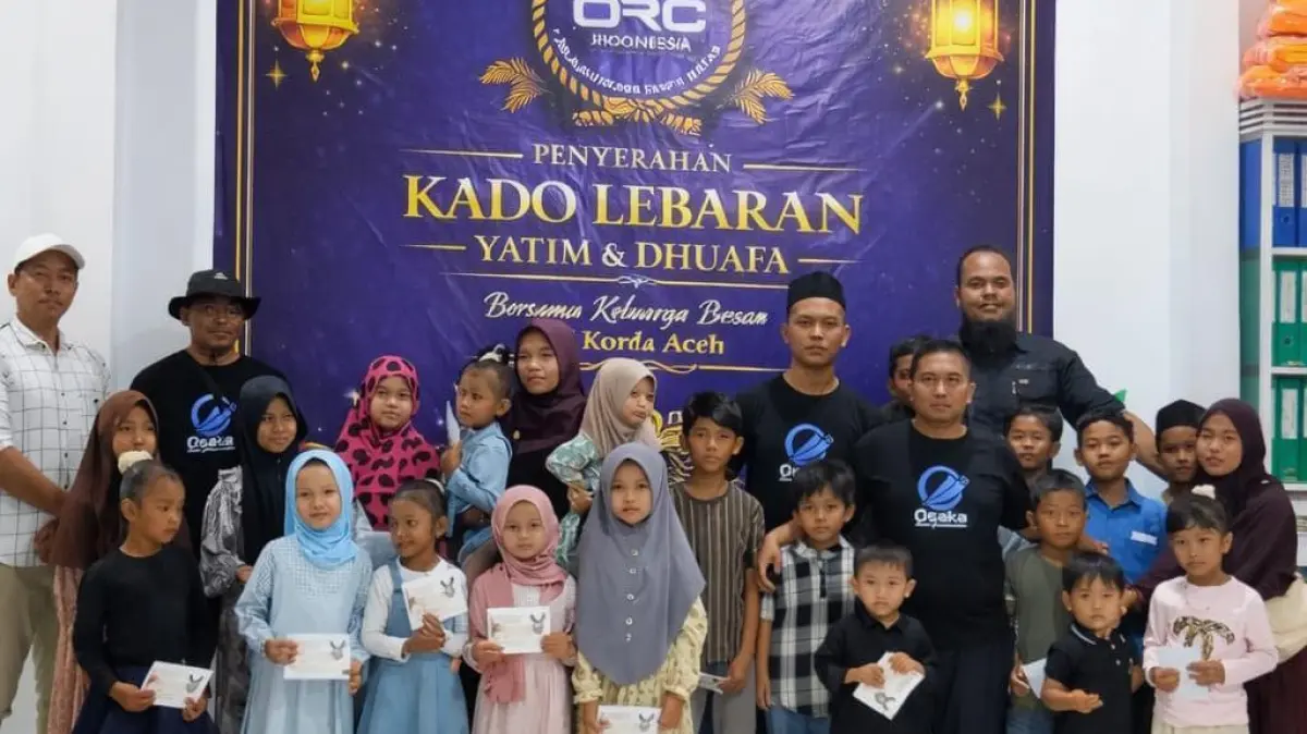 Momentum Idul Fitri, ORC Korda Aceh Tebar Kebahagiaan Lewat Distribusi Bingkisan untuk Kaum Dhuafa di Bireuen