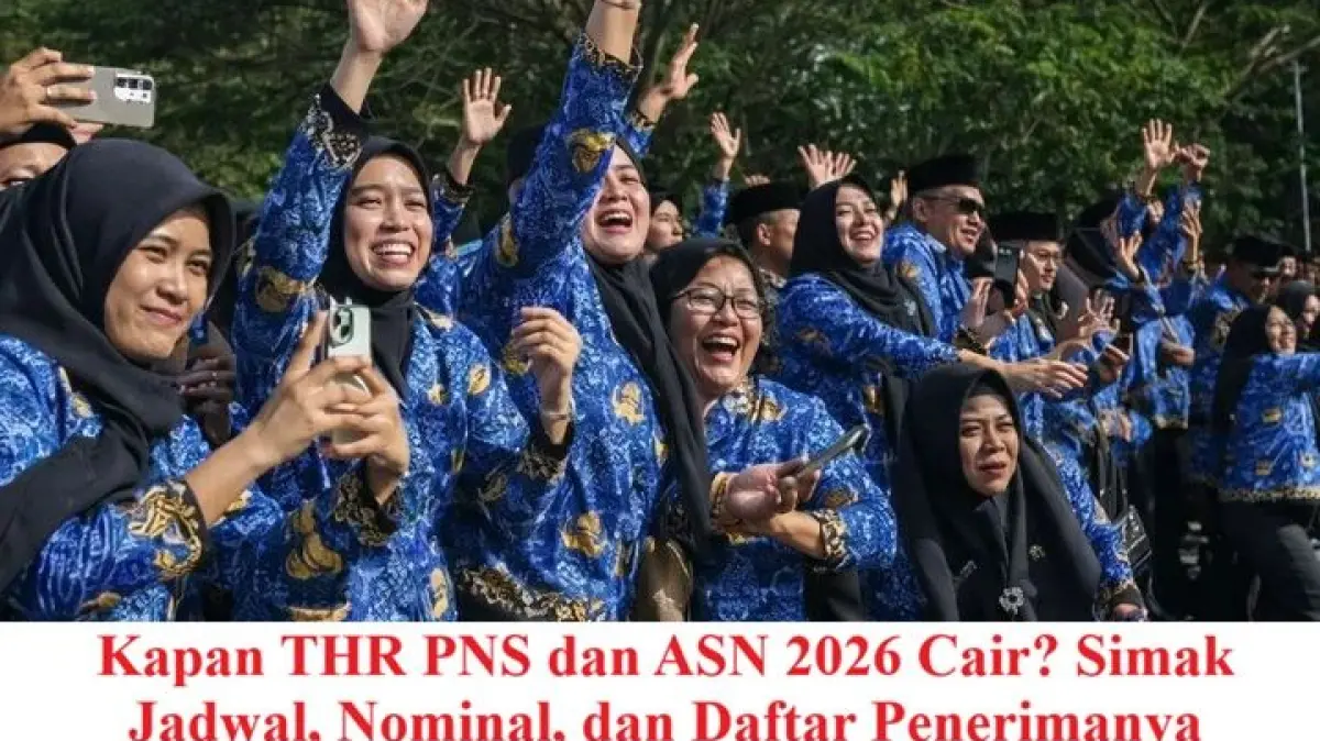 Dana THR Pegawai Negeri dan ASN 2026 Mulai Digelontorkan Februari, Cek Jadwal Pencairan