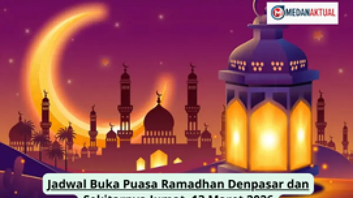 Jadwal imsak dan buka puasa Ramadhan 2026 Kota Denpasar hari ini.(KOMPAS.com)