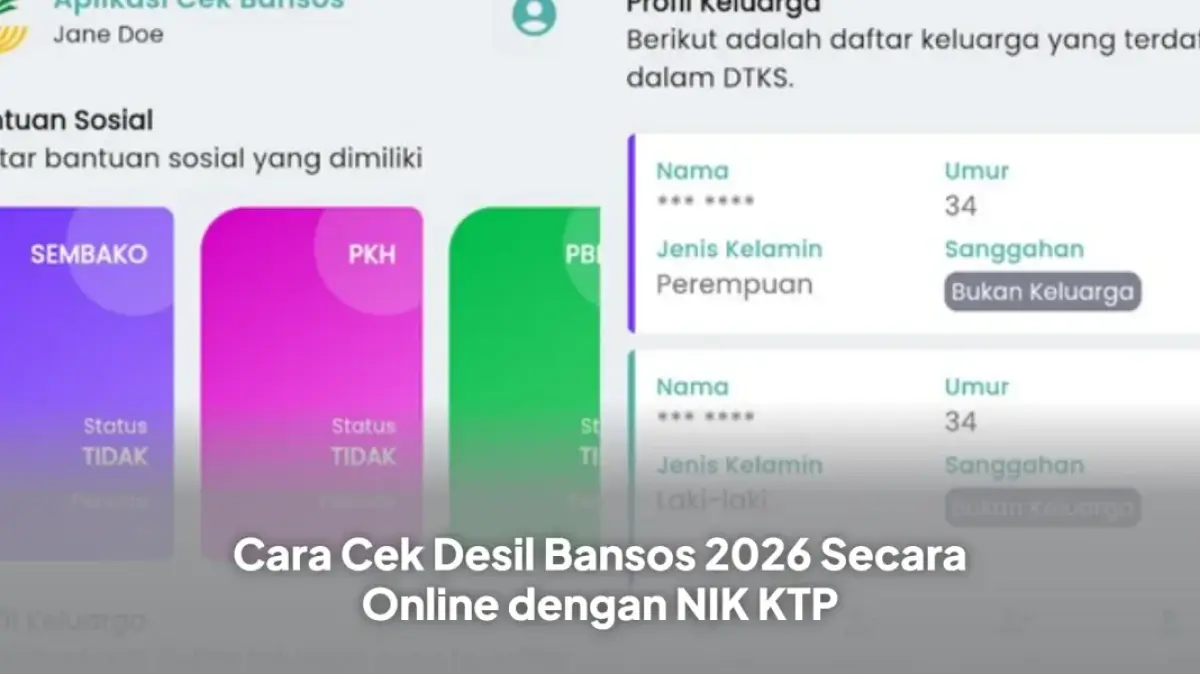 Memastikan Kelayakan Bantuan Sosial April 2026: Panduan Cek Status Desil Penerima Lewat NIK KTP Daring
