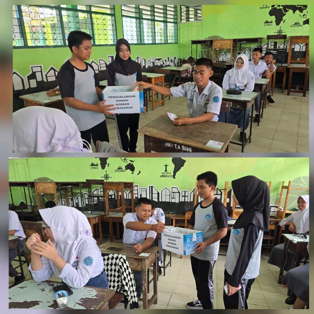 Aksi Nyata Kepedulian: SMAN 6 Pinrang Gerak Cepat Salurkan Bantuan untuk Korban Kebakaran di Libukang