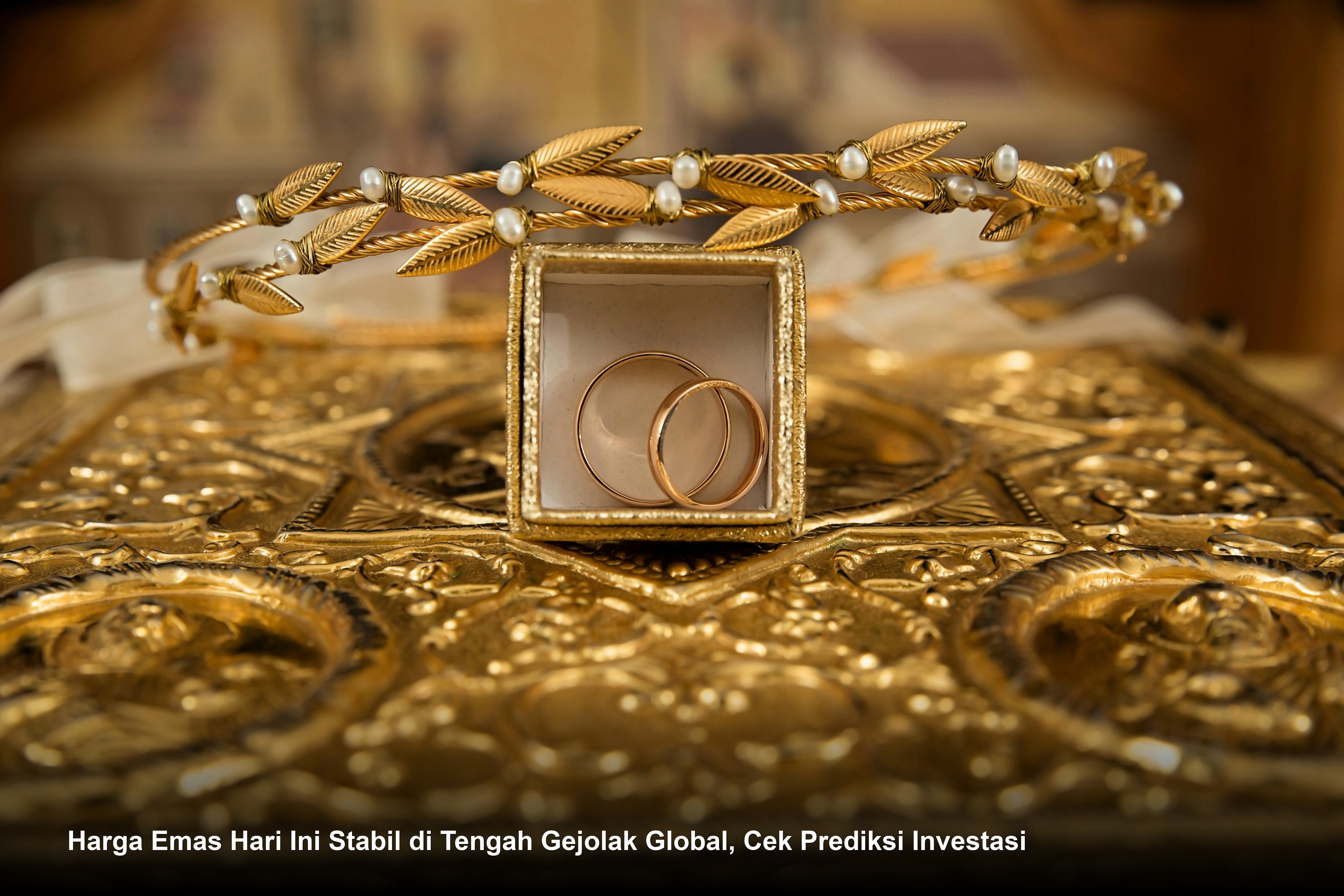 Harga Emas Hari Ini Stabil di Tengah Gejolak Global, Cek Prediksi Investasi