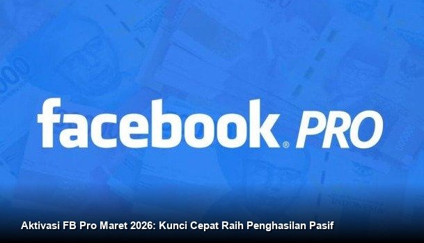 Ilustrasi tampilan dasbor Facebook Professional Mode di smartphone, menampilkan statistik pertumbuhan pengikut dan notifikasi potensi pendapatan dari In-Stream Ads.