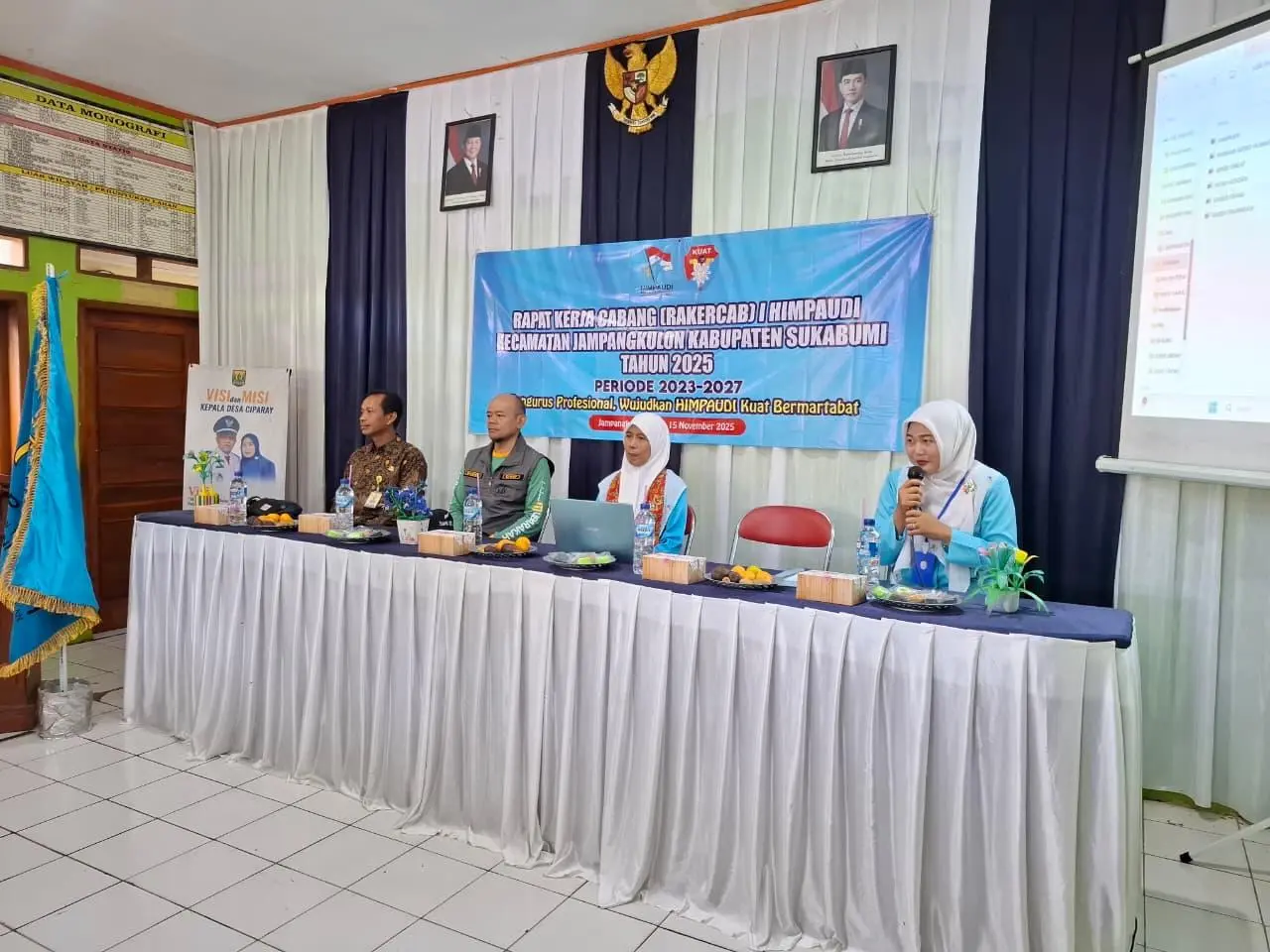 Rakercab Himpaudi Jampangkulon Digelar di Desa Ciparay, Camat Dading: Dukung Peningkatan Kualitas PAUD 