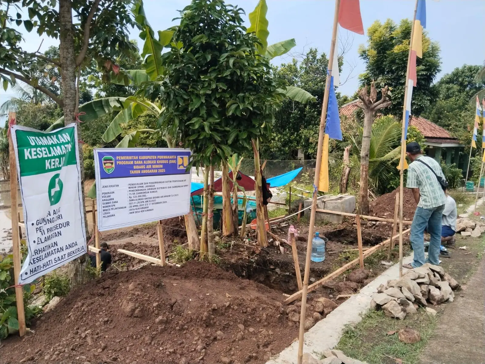 Kertamanah: 75 Rumah Terhubung Air Bersih Berkat Distarkim Purwakarta