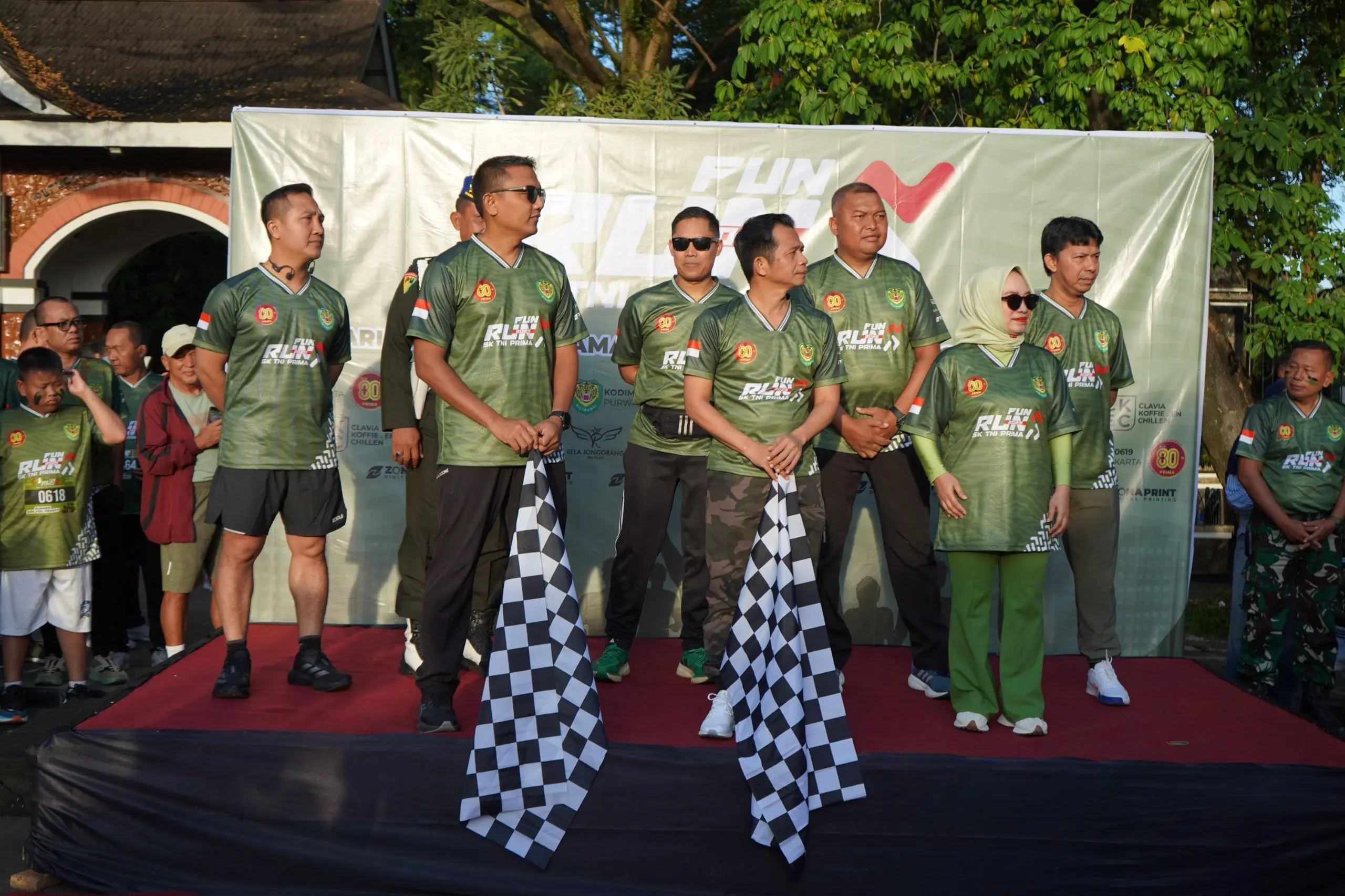 Wujud Sinergitas TNI–Polri, Kapolres Purwakarta Hadir Bersama Forkopimda dalam Fun Run 5K TNI Prima 