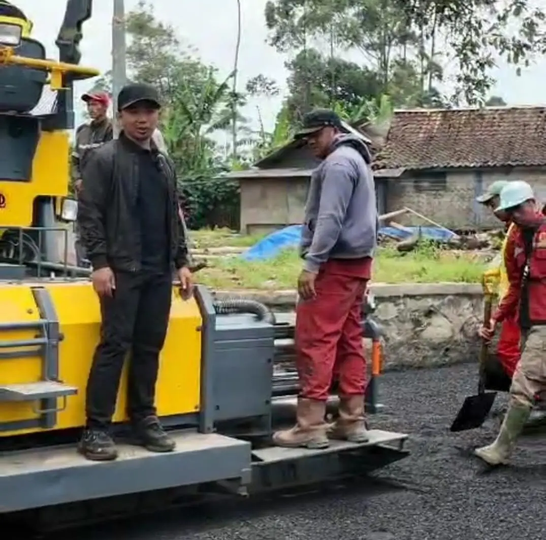 Pemdes Banjarsari Optimalkan Program Kang DS, Fokus Bangun Jalan Desa dari Bonus Produksi Panas Bumi