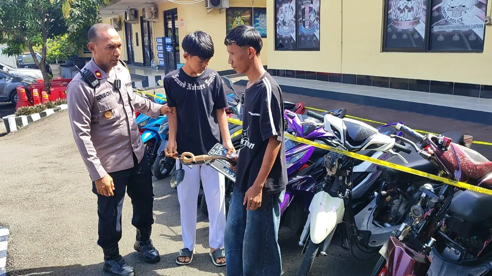 Polsek Cileungsi dan Gunung Putri Sapu Bersih Balap Liar di Legenda Wisata