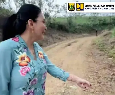 Viral! Rieke Diah Pitaloka Soroti Jalan Rusak di Cikidang, Sukabumi, Ini Kata Kepala UPTD PU wilayah II Cibadak!