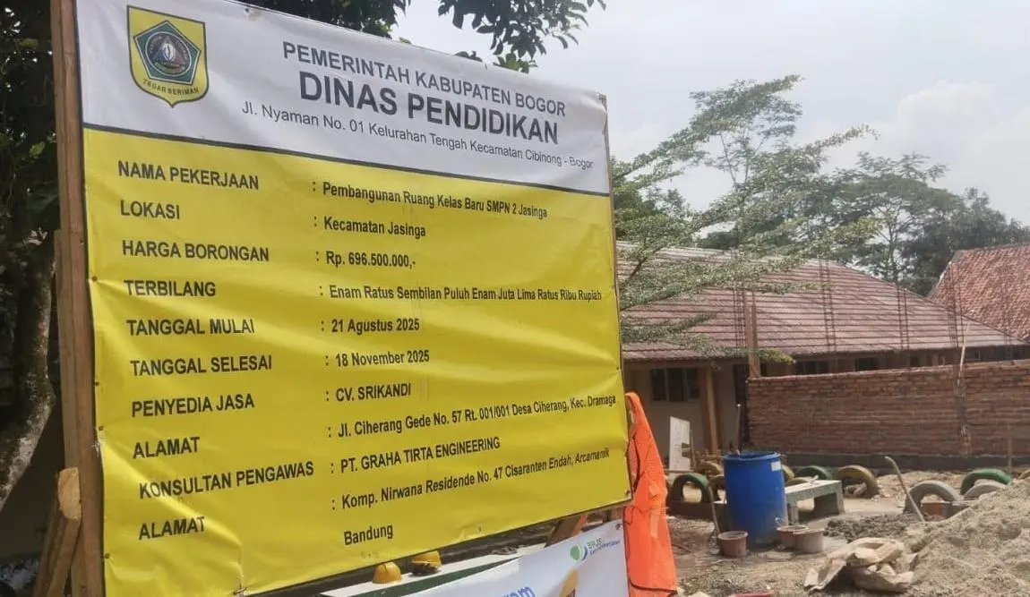 Mengatasnamakan Oknum Media, Proyek RKB SMPN 2 Jasinga, Diduga Diselimuti Wartawan Ada Apa?
