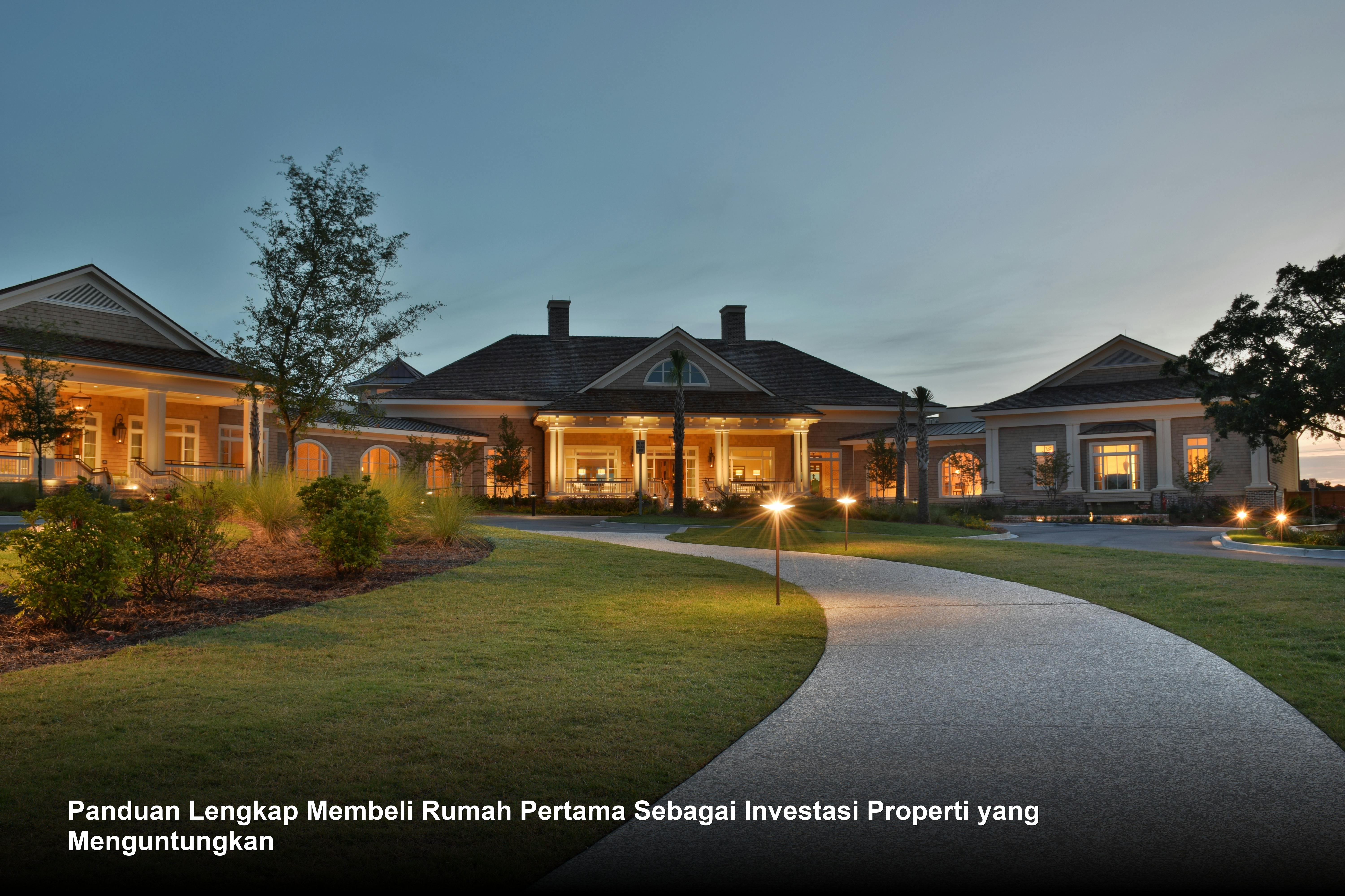 Sebuah rumah minimalis modern dengan taman hijau yang asri dan pencahayaan alami yang hangat, mencerminkan hunian ideal sekaligus aset investasi yang bernilai tinggi.