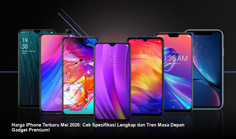 Tampilan elegan iPhone terbaru dengan bingkai metalik minimalis dan modul kamera yang menonjol, difoto di bawah pencahayaan studio yang tajam dan modern.