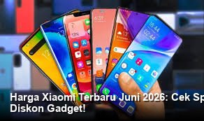 Tampilan elegan smartphone Xiaomi terbaru dengan desain minimalis dan warna premium di atas permukaan reflektif studio.