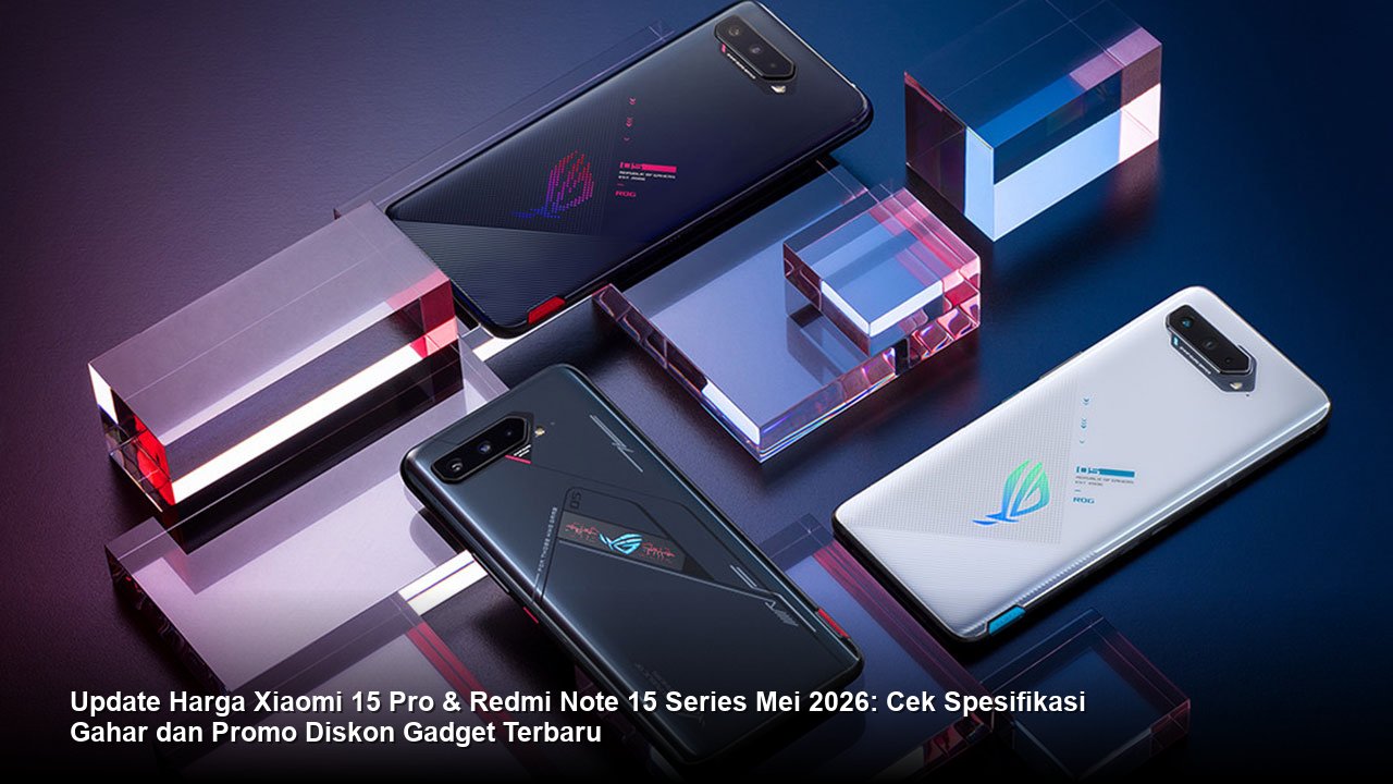 Tampilan smartphone Xiaomi 15 Pro berwarna Titanium Silver yang elegan dengan tiga lensa kamera Leica besar di bagian belakang, diletakkan di atas meja marmer putih yang bersih.