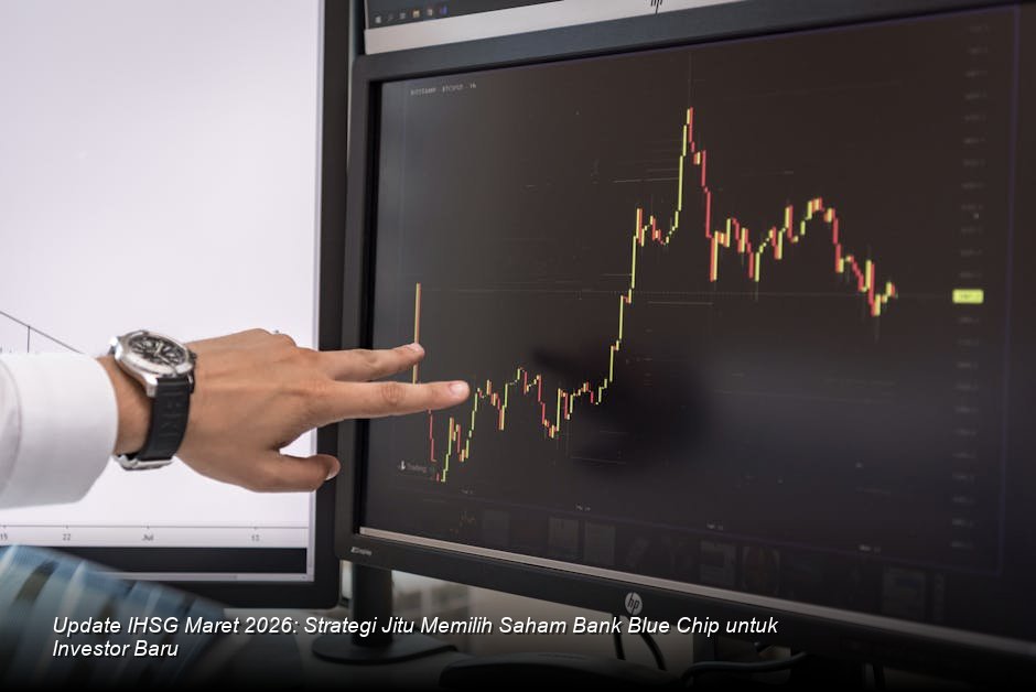 Visualisasi grafik harga saham BBCA yang menunjukkan tren kenaikan stabil berwarna hijau cerah di layar monitor bursa saham modern.