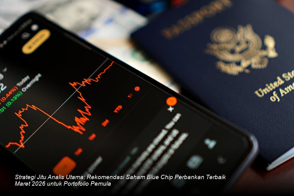 Tampilan modern grafik saham berwarna hijau yang menanjak tajam di layar monitor bursa saham canggih.